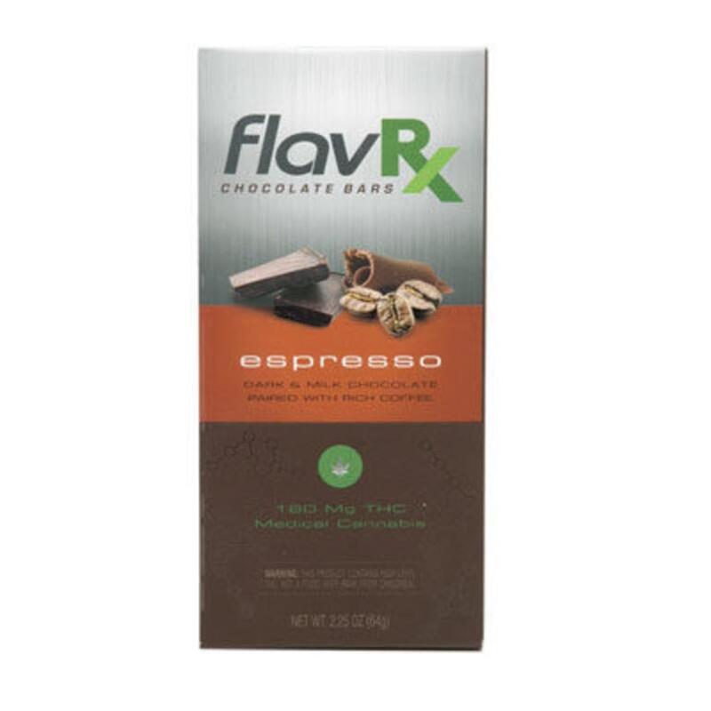 Flav Espresso Chocolate Bar - 180mg - FlavRX