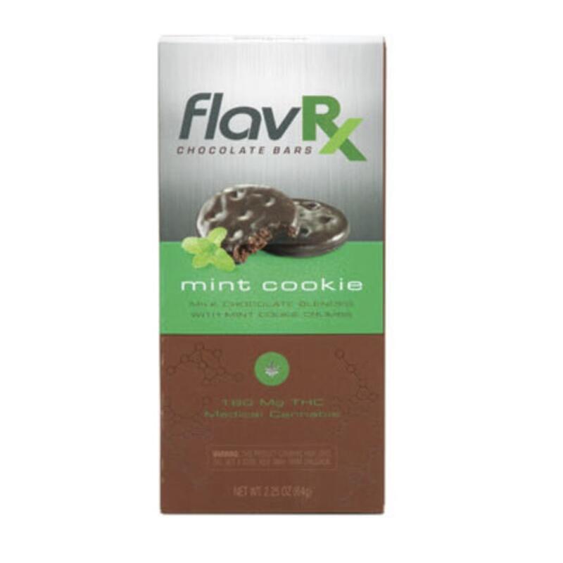 Flav Mint Cookie Chocolate Bar - 180mg - FlavRX