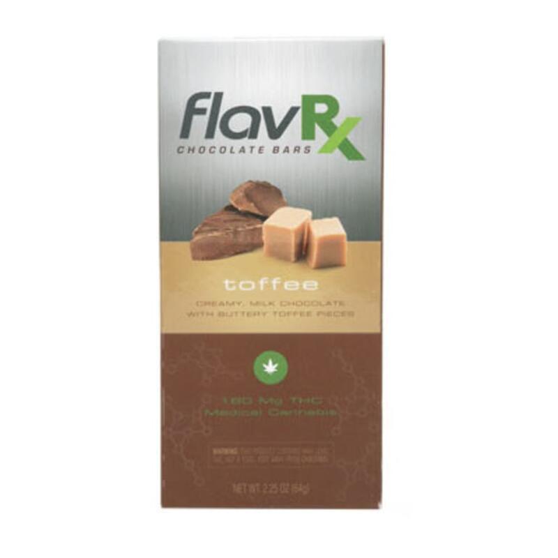 Flav Toffee Chocolate Bar - 180mg - FlavRX