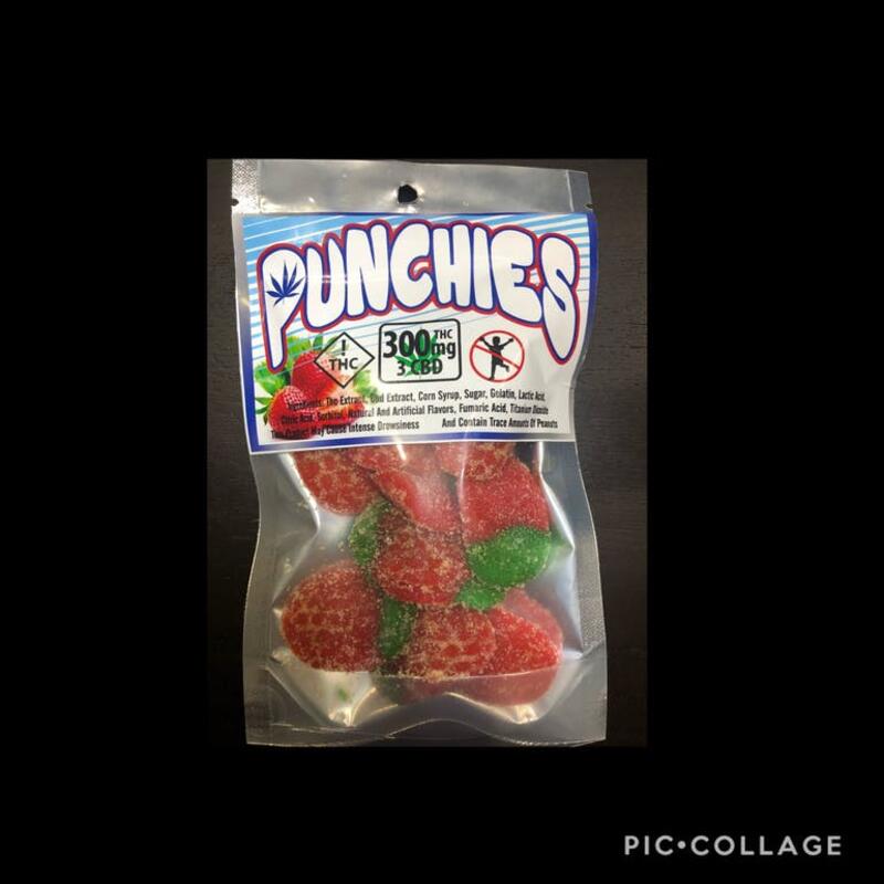 Punchies - Sour Strawberries 🍓 300mg
