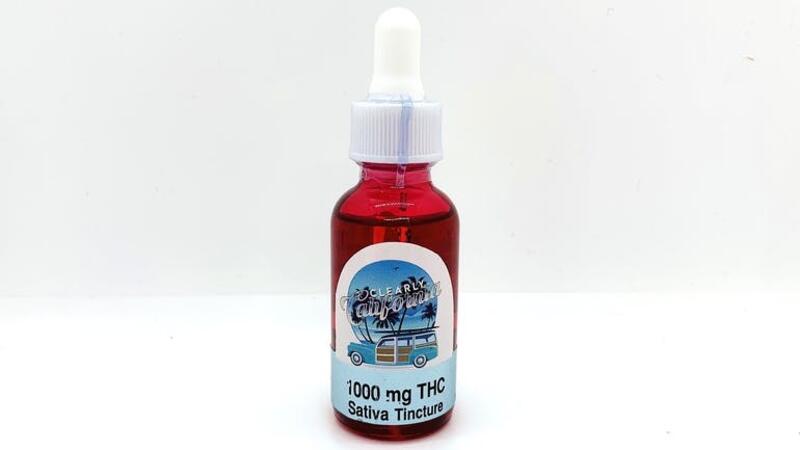 Clearly California Sativa Tincture 1,000mg THC- Just In!