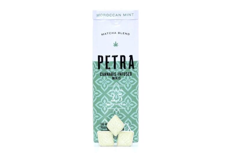 100mgTHC Petra Moroccan Mints - Kiva Confections
