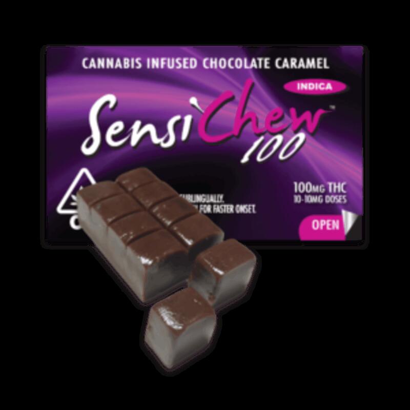 100mgTHC Indica Chocolate Caramel - Sensi Chew