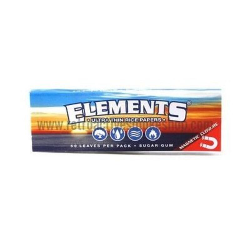Elements Rice Rolling Papers 1 1/4'' (50 sheets)