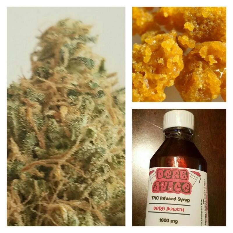 $150 Bundle -- 1/4 of Flower, 1 grams of Wax or Crumble, and 2x 1600mg THC Syrup -- $25 Savings