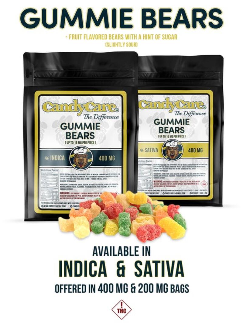 Candy Care - Gummie Bears (Indica/400mg)