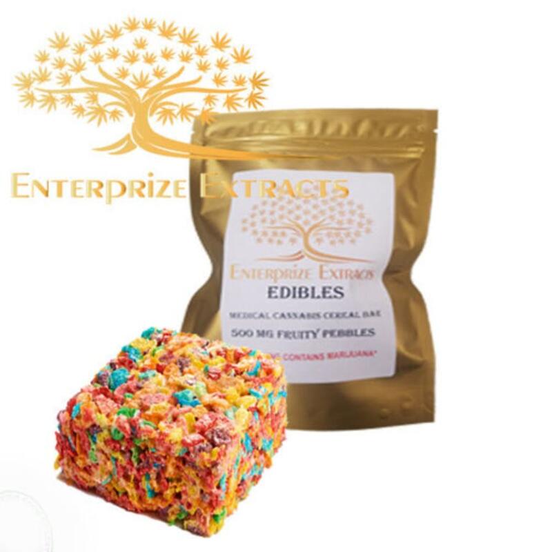 500mg Fruity Pebbles Cereal Bar by Enterprize Edibles