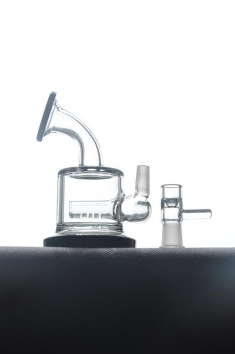 Mini DAB RIG glass with diffused perc w/ 10 mm joint