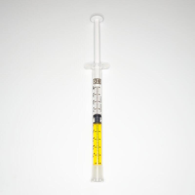 Clear THC Distillate Syringe 1/2 G