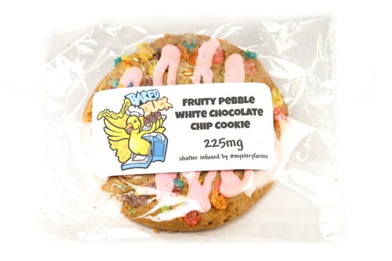 Baked Duck - Fruity Pebble White Chocolate Chip Cookie 225mg