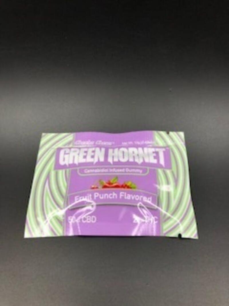 @@NEW@@ - Green Hornet - Gummy - 50MG CBD - 2MG THC