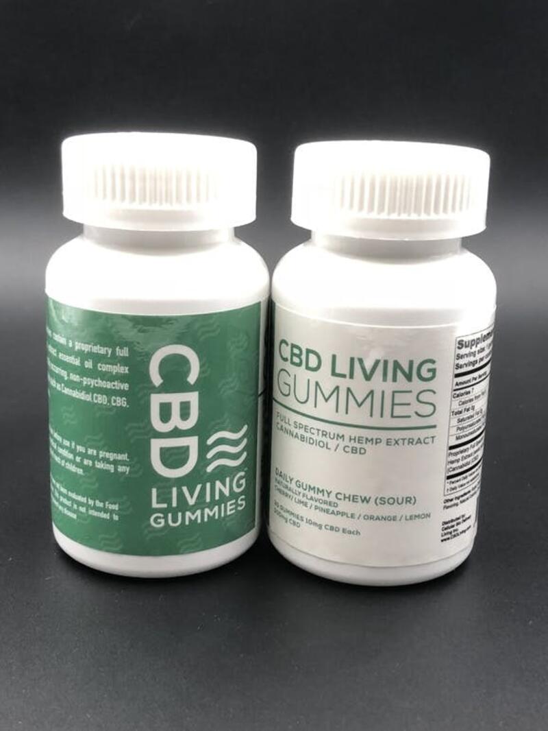 CBD Living Water - Sour Gummies - 300MG CBD