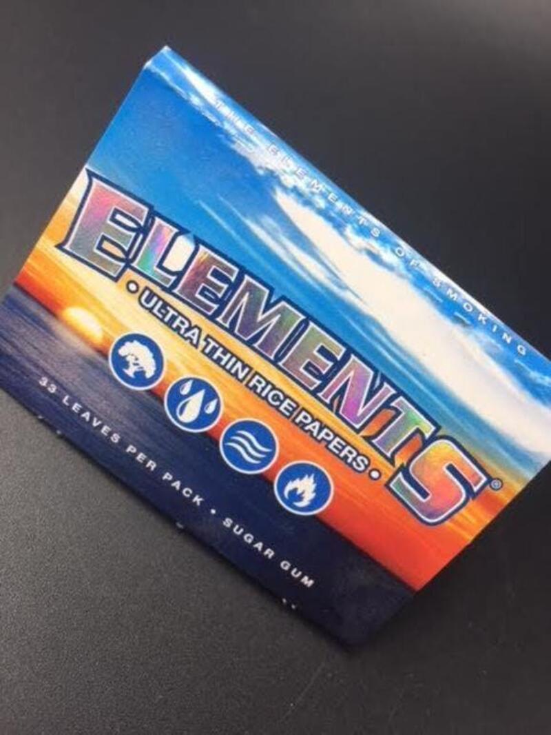 ELEMENTS 1 1/2 inch RICE ROLLING PAPERS
