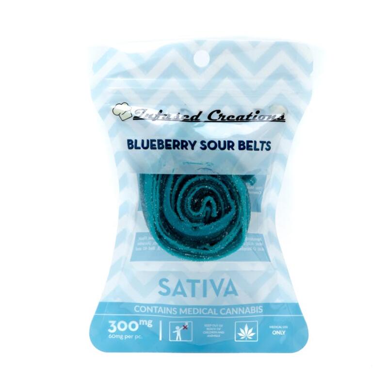 Blueberry Sour Belts Sativa, 300mg