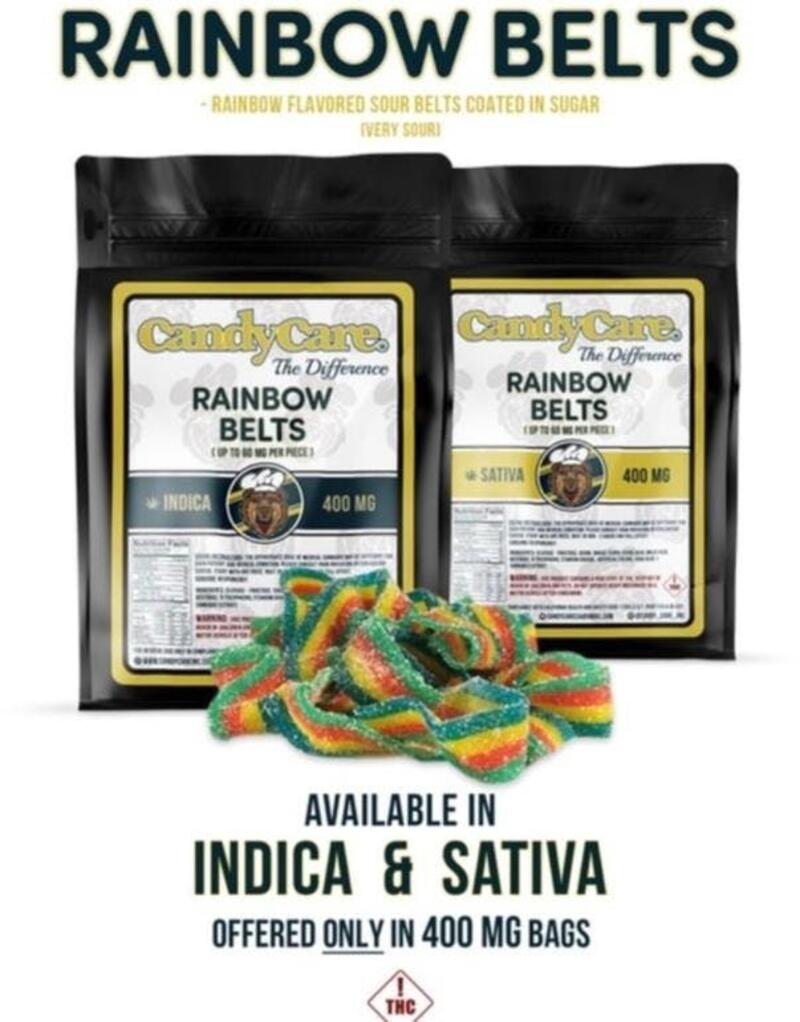 CANDY CARE 400MG (RAINBOW BELTS)(INDICA/SATIVA)
