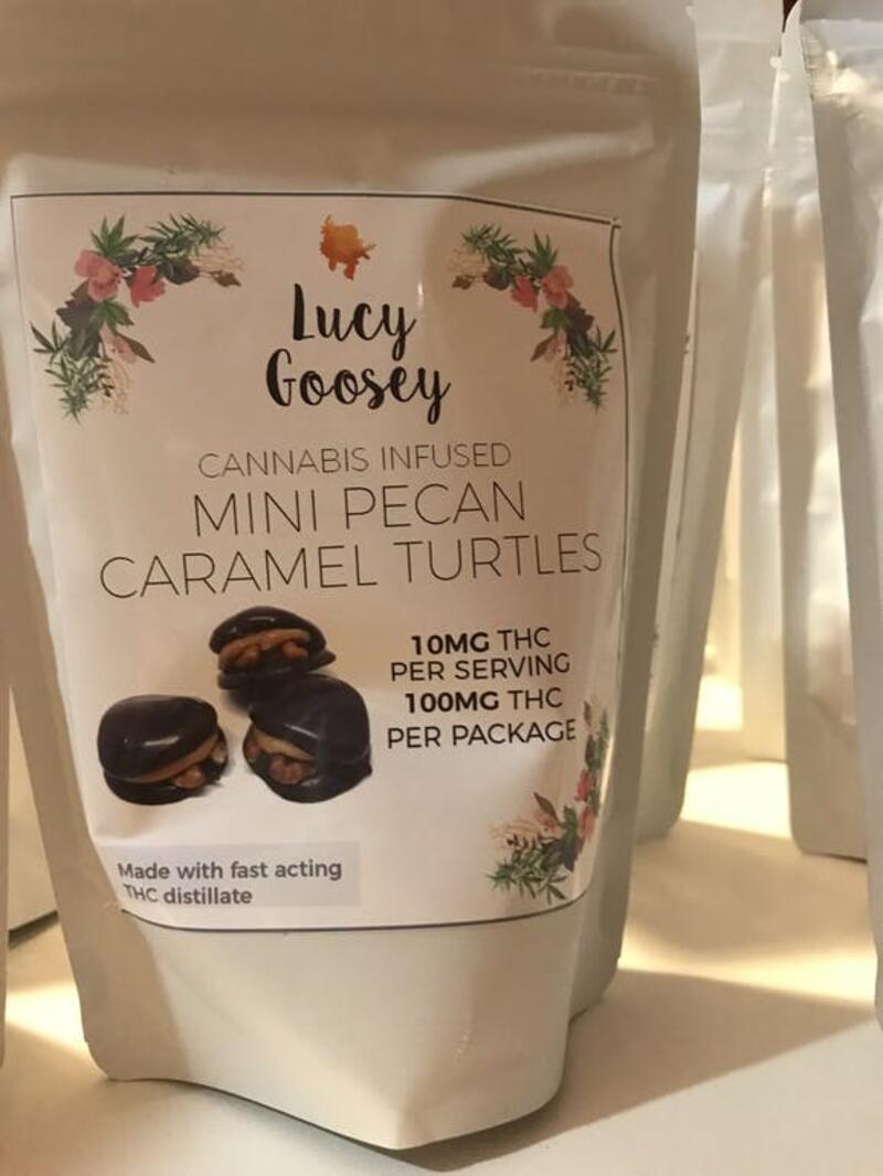 100mg. mini Pecan Caramel Chocolate Turtles