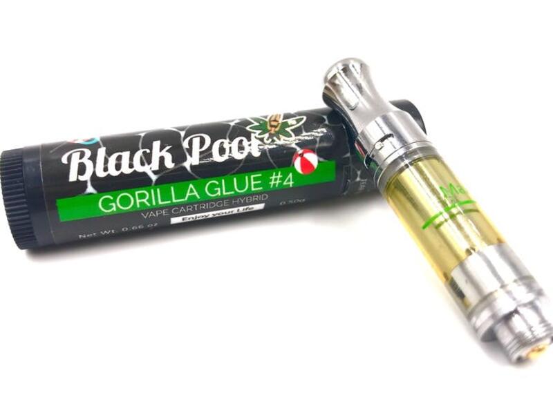 Black Pool Gorilla Glue #4 Vape Cartridge