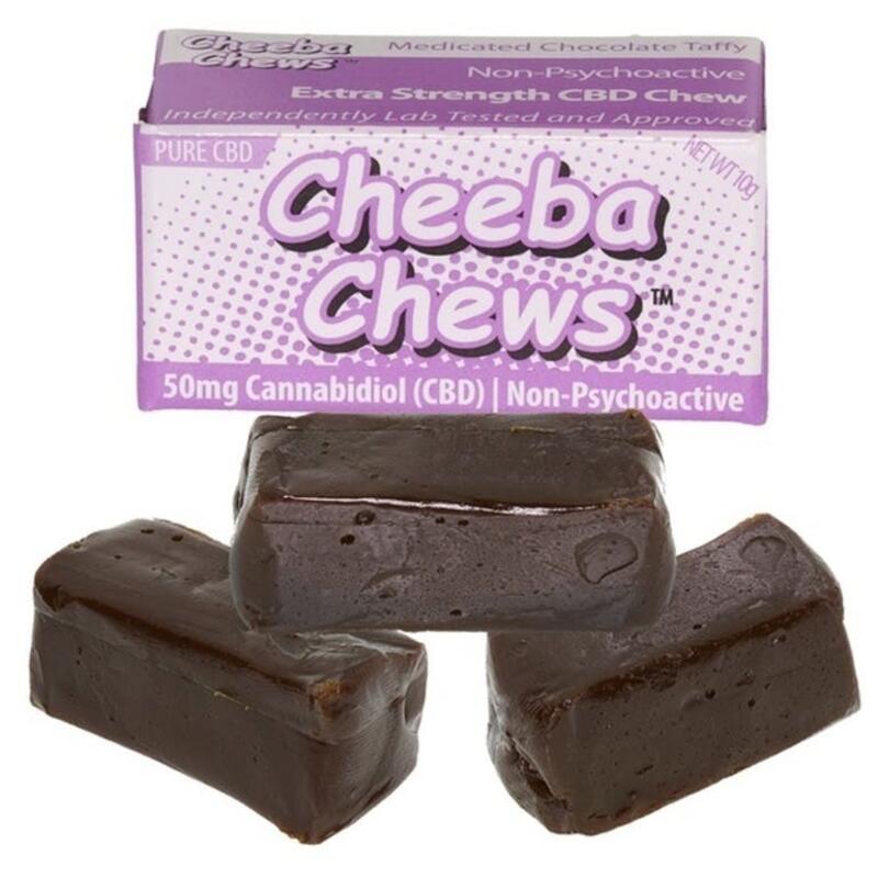 Cheeba Chews - Pure CBD Chew - 2mg THC/ 50mg CBD - Purple
