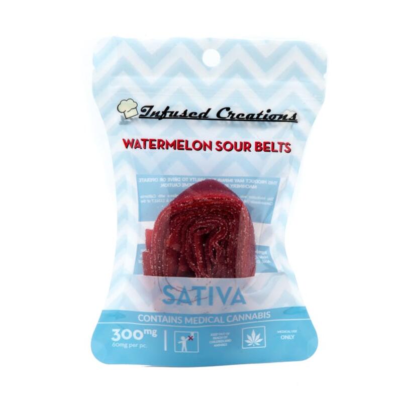 Infused Creations* Watermelon Sour Belts ~ Indica