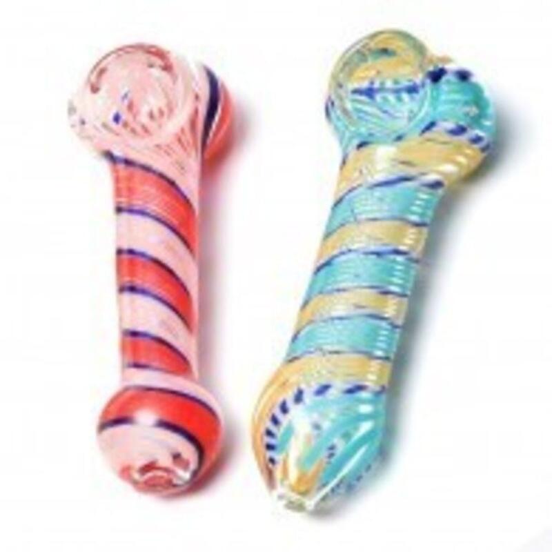 Hand-Blown Glass Pipe 4-5"