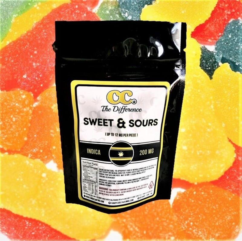 * SWEET & SOURS * 200MG INDICA 12MG PER PIECE
