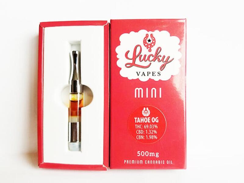 Lucky Vapes Indica Cartridge 500mg THC
