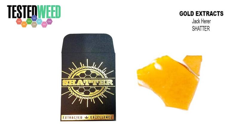 Nug Run Shatter Sativa by Gold Crown Extracts