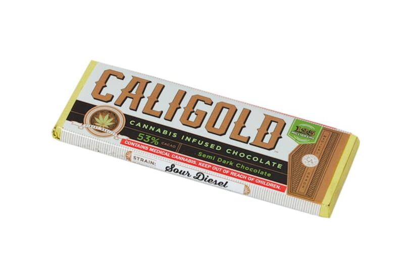 100mg SOUR DIESEL CALI GOLD CHOCOLATE BARS