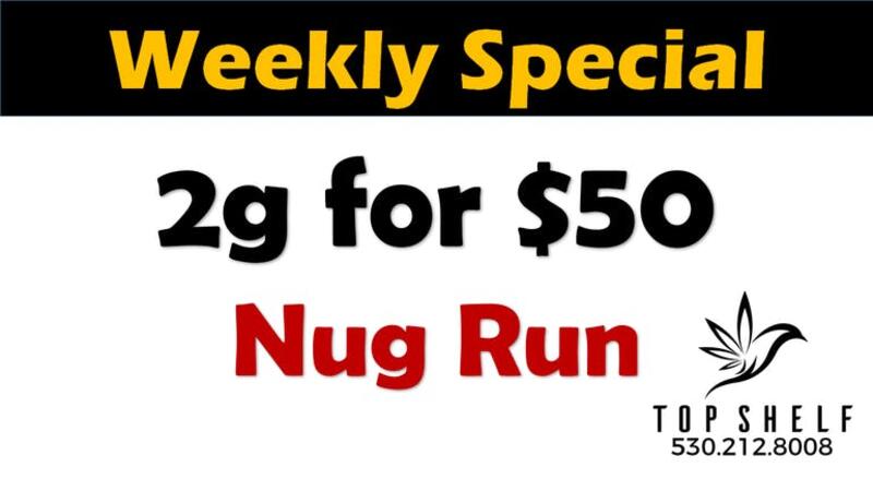 2g for $50 Nug Run Special