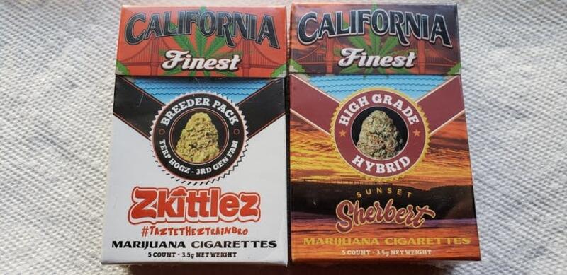 California's Finest Prerolls (retail for $60 - we have them @ $40)