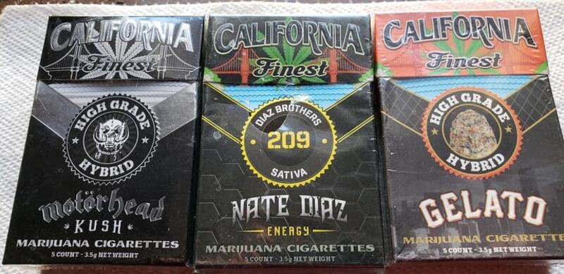 Califronia's Finest Prerolls (Retail for $60 - we have them @$40)
