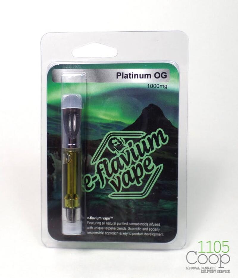 [PLATINUM OG] 80% THC 1000mg Vape Cartridge
