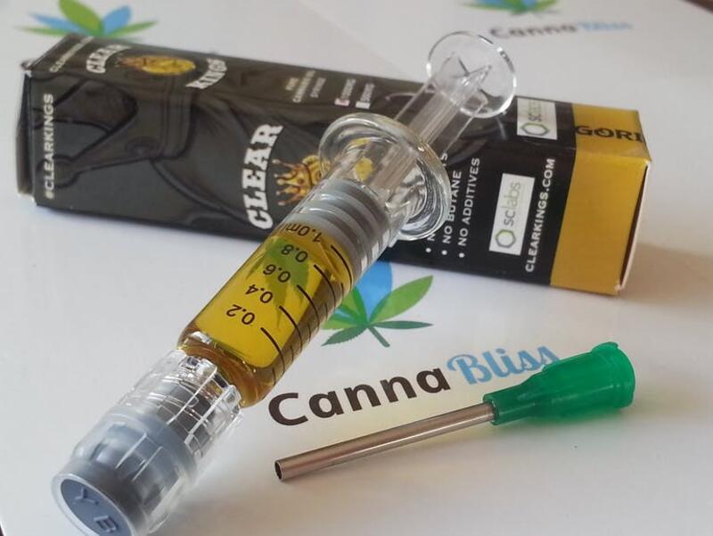 Clear Kings Pure Cannabis Oil Syringes 1000mg (Gorilla Glue #4-sativa)