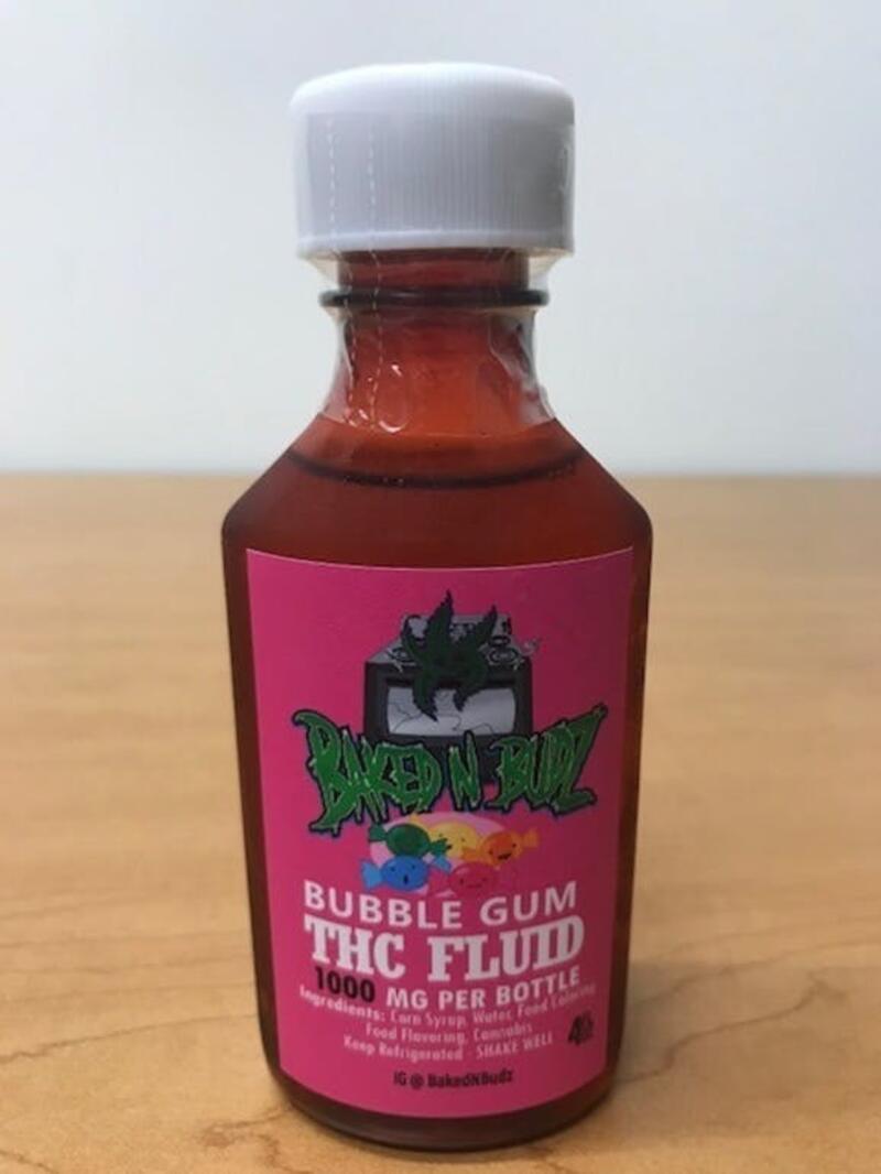 Baked n Budz THC Syrup - Bubble Gum