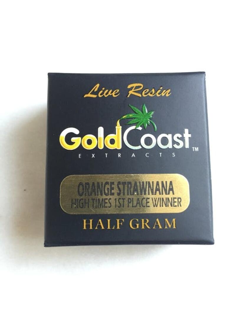 GoldCoast Live Resin - Orange Strawnana