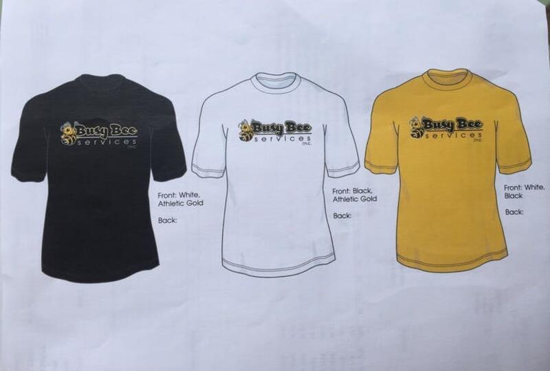 Busy Bee Shirts (Black, Gold, White)