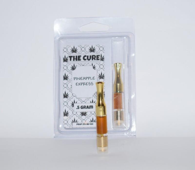 THE CURE .5G CARTRIDGE - PINEAPPLE EXPRESS [[ 1G/$40 ]]