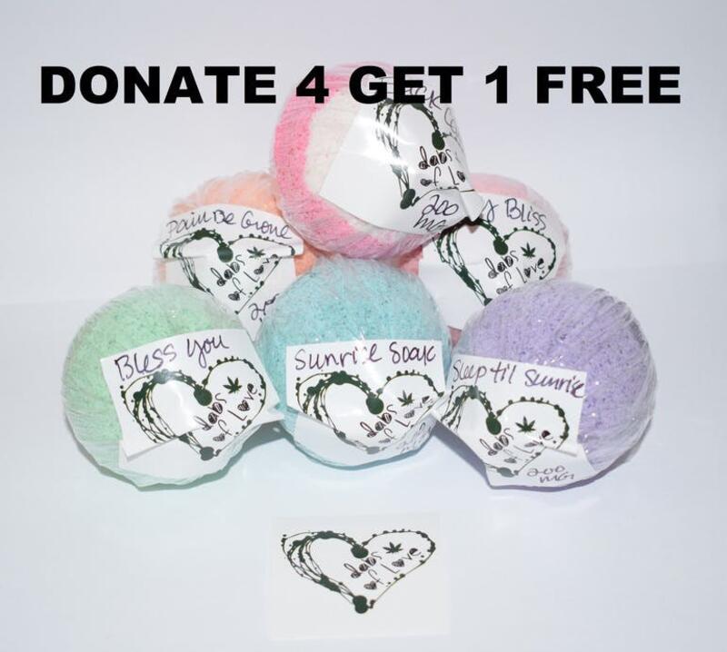 !DABS OF LOVE BATH BOMBS DONATE 4 GET 1 FREE!