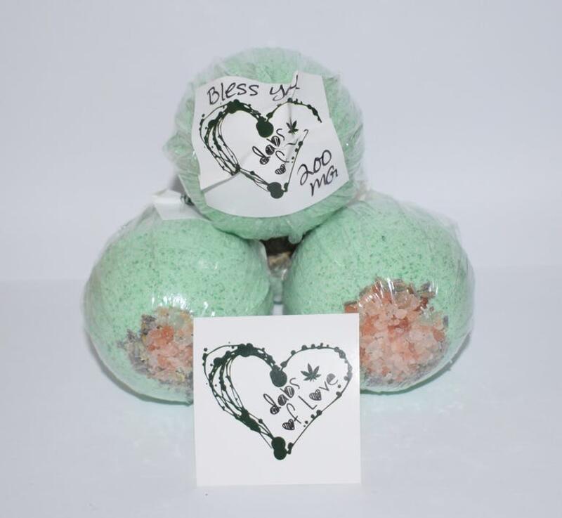 DABS OF LOVE 2OOMG THC BATH BOMB - BLESS YOU