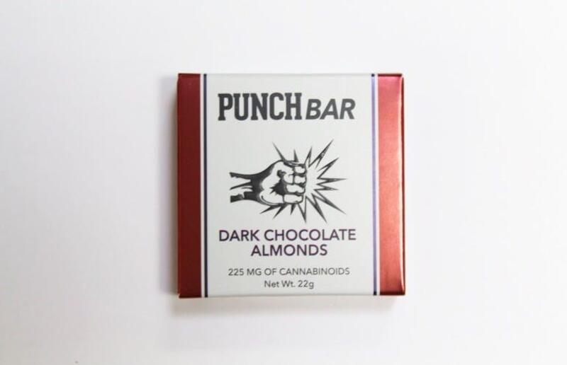 225mg Dark Chocolate Almond Bar - Punch Bar
