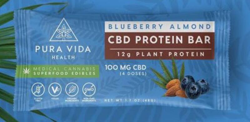 Pura Vida Health CBD Plant Protein Bar