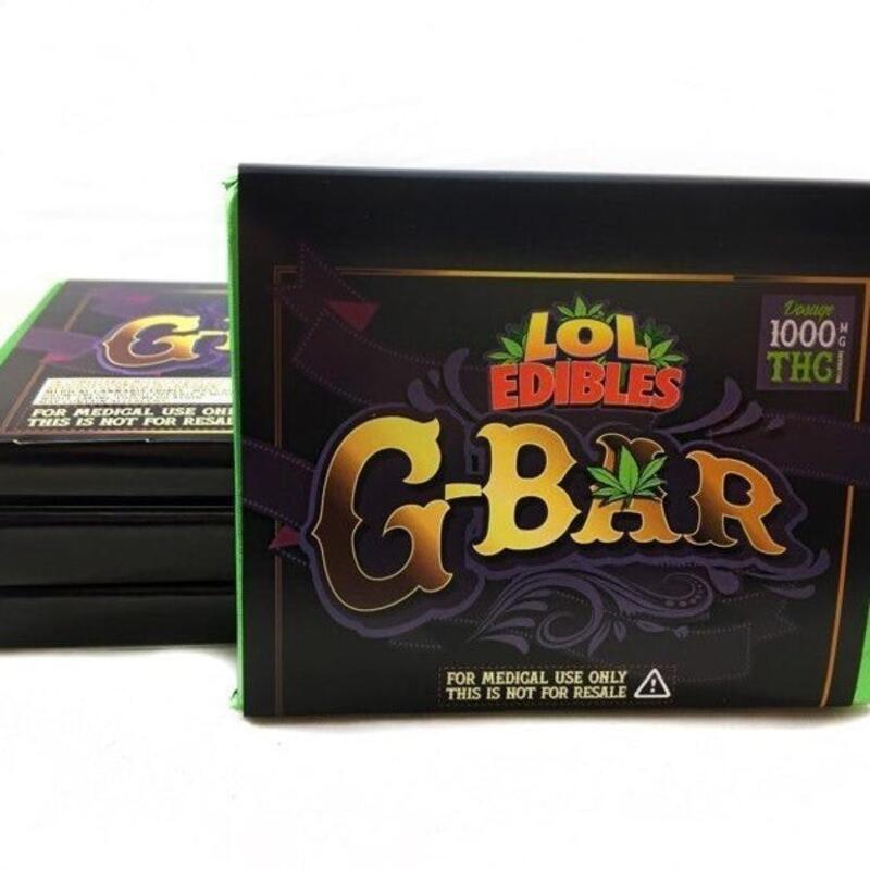 G-Bar Chocolate – LOL Edibles (3 types)