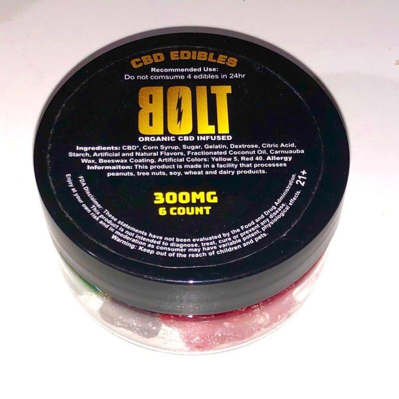 Bolt CBD Gummies | 300mg (6ct)