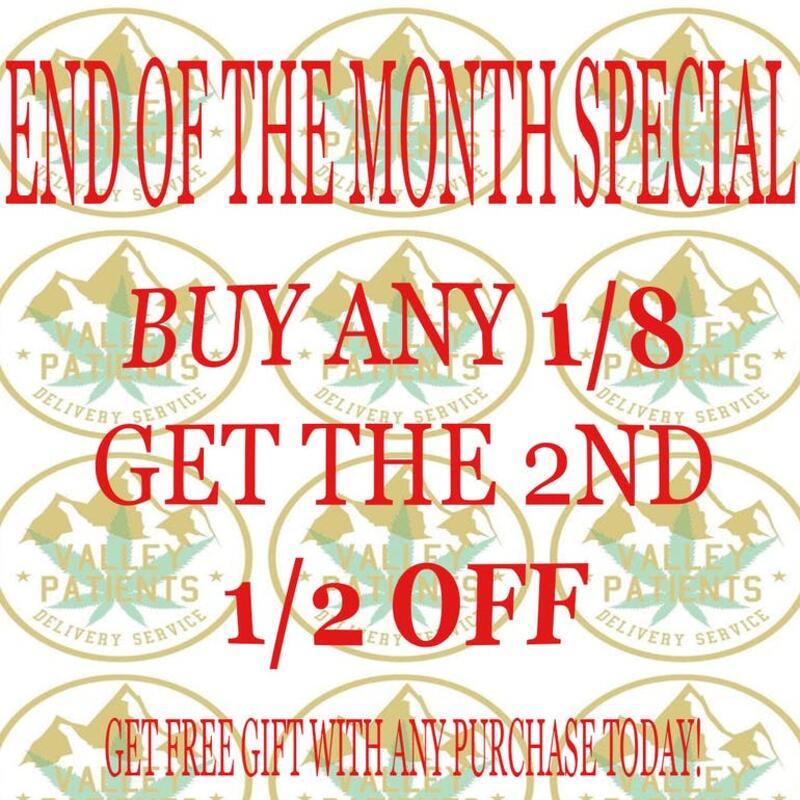 ***SALE*** BUY ONE 8TH GET ONE HALF OFF