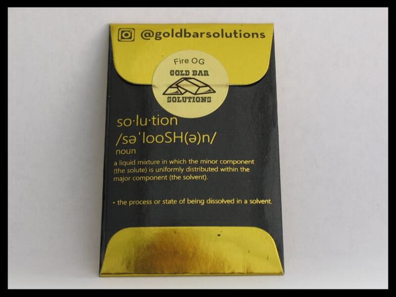 Gold Bar Solutions - Fire OG Shatter