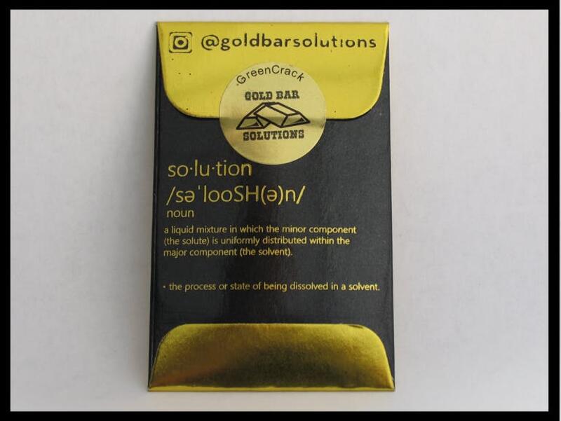 Gold Bar Solutions - Green Crack Shatter