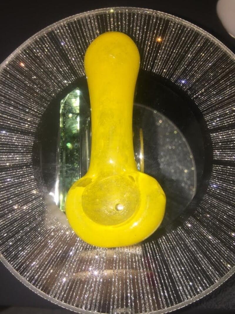 Small Glass Pipe -YELLOW
