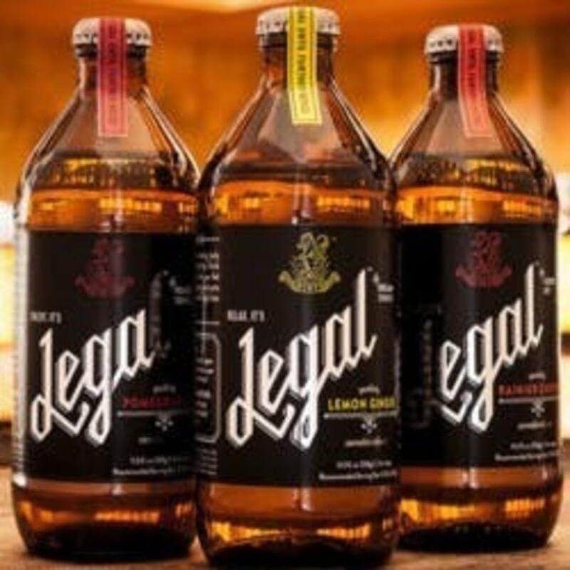 Lemon Ginger Sparkling Beverage - Legal 100mg