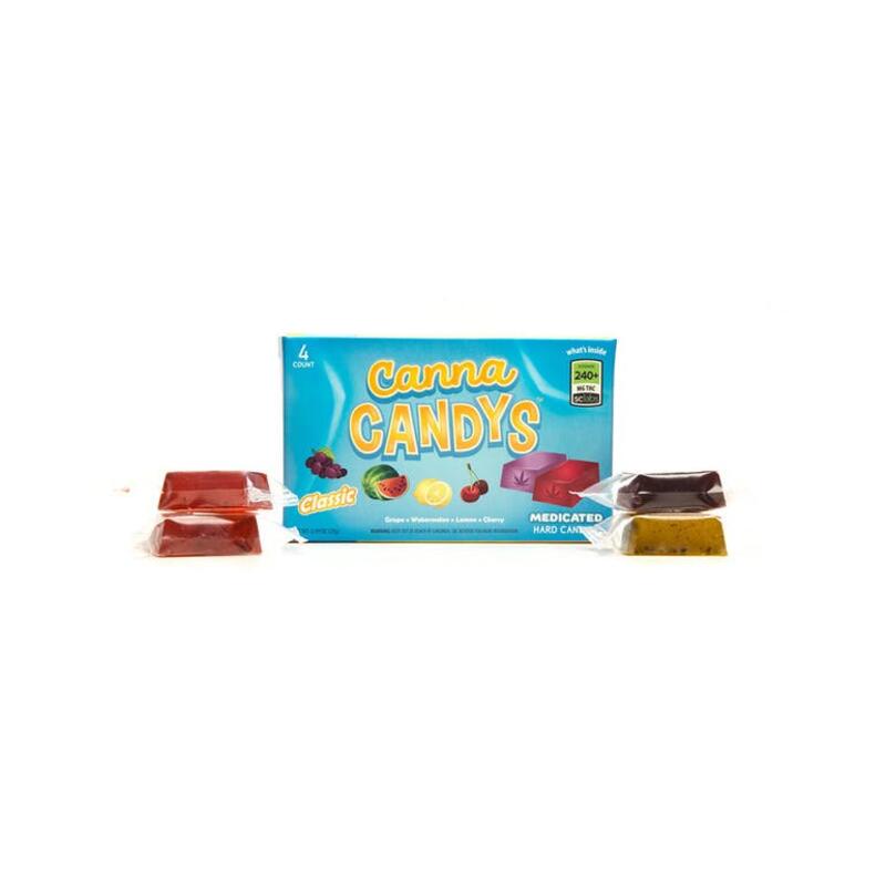Classic Hard Candy 4 Packs, 240mg/Box