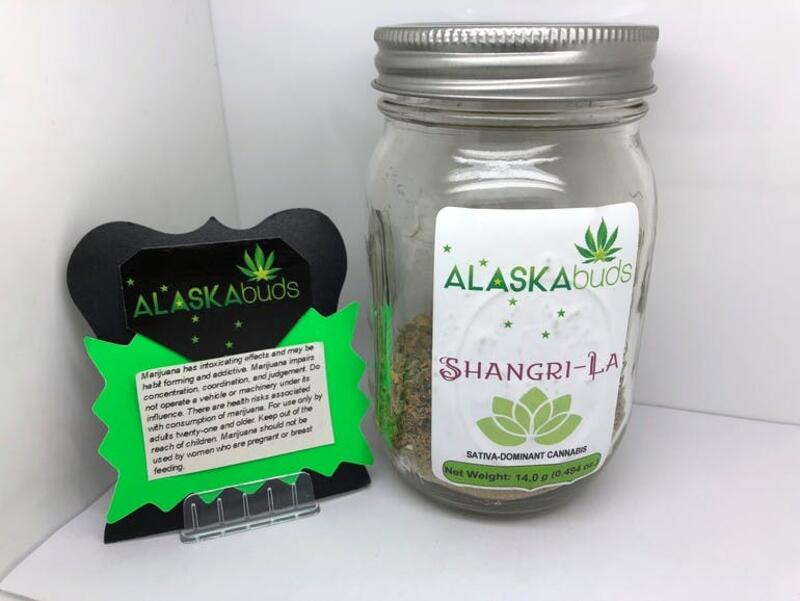 Cannabis Trim- Shangri-La 14 Grams (1/2 Ounce) Trim Jar 16.65% THC from AlaskaBuds